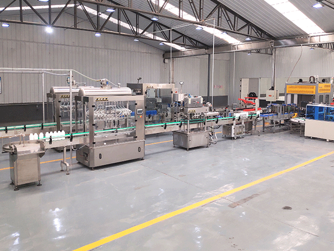 星火全自動蠔油灌裝機生產(chǎn)線設備展示